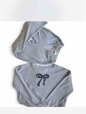 Blue Bow loungewear set- Wild Skye
